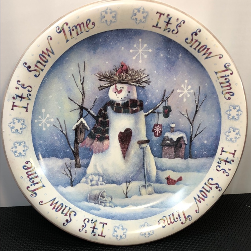 It's Snow Time Decorative Plate